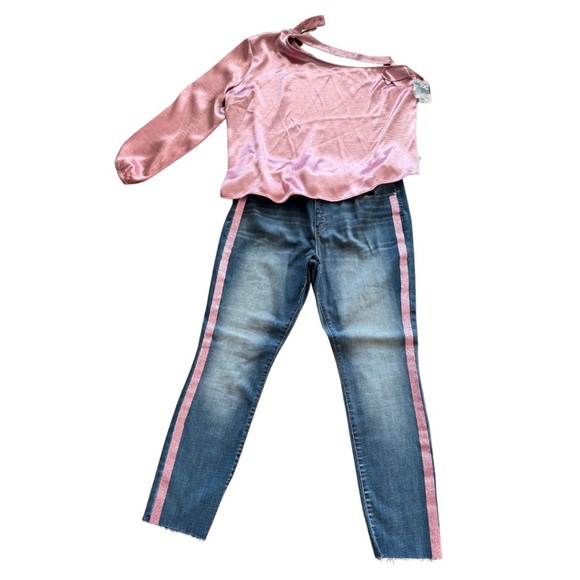 Project Runway Y2K One-Shoulder Choker Top & Pants Set - Picture 1 of 6